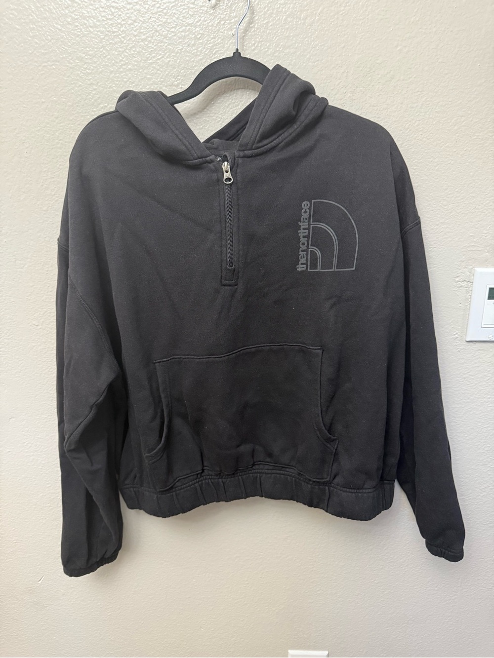 The North Face Black Half-Zip Hooded Puffer Pullover